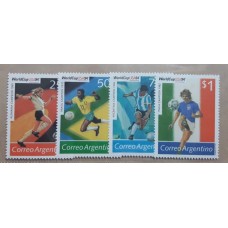 ARGENTINA 1994 GJ 2664/7 SERIE COMPLETA MINT FUTBOL U$ 6